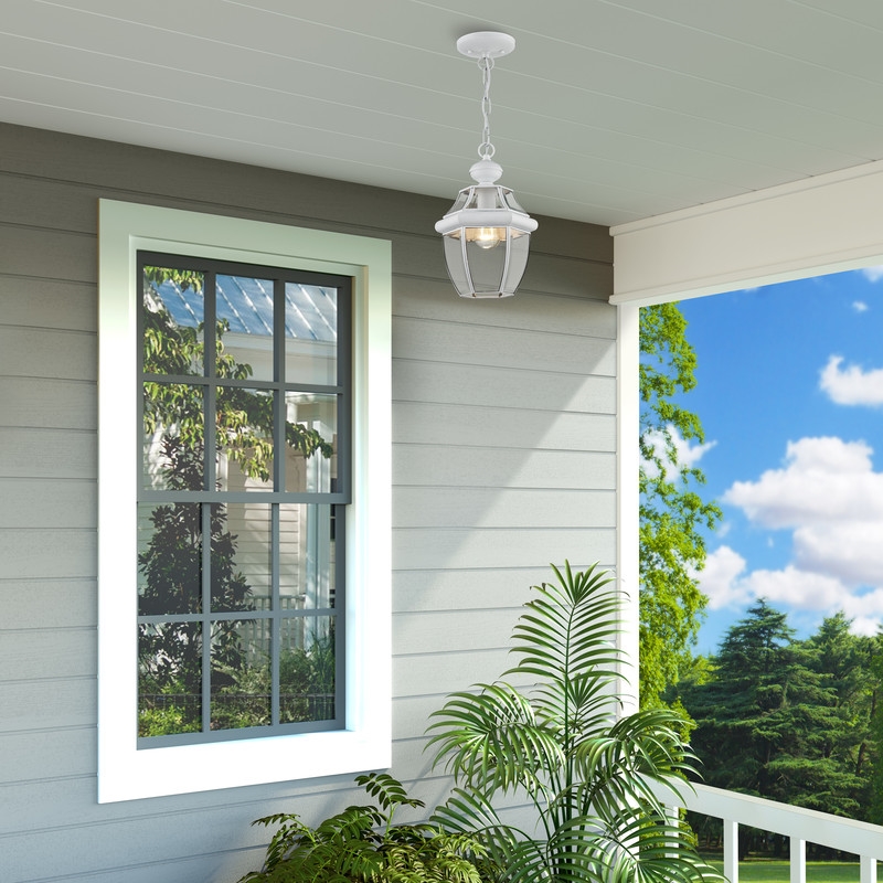 Livex Lighting 1 Light White Outdoor Lantern
