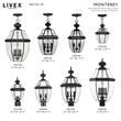 Livex Lighting 1 Light Black Outdoor Lantern