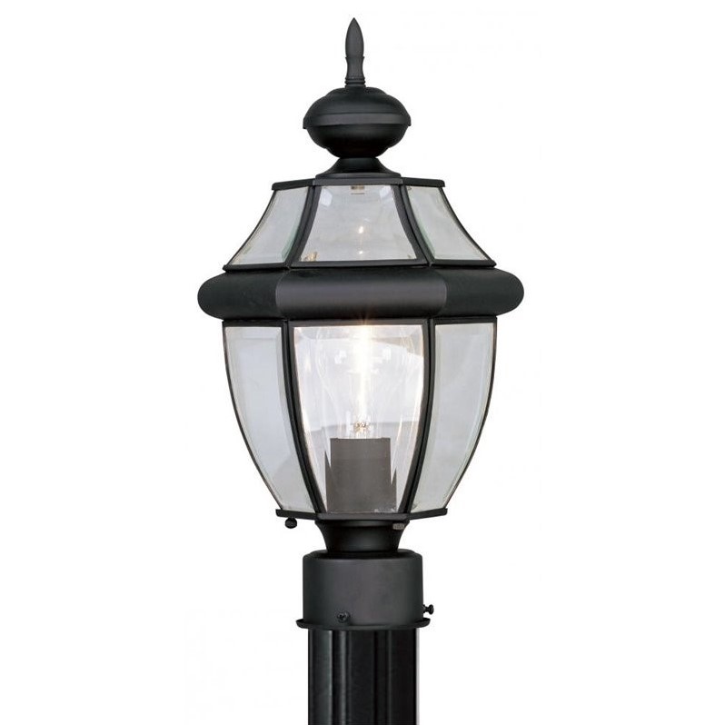 Livex Lighting Monterey Outdoor Post Head in Black