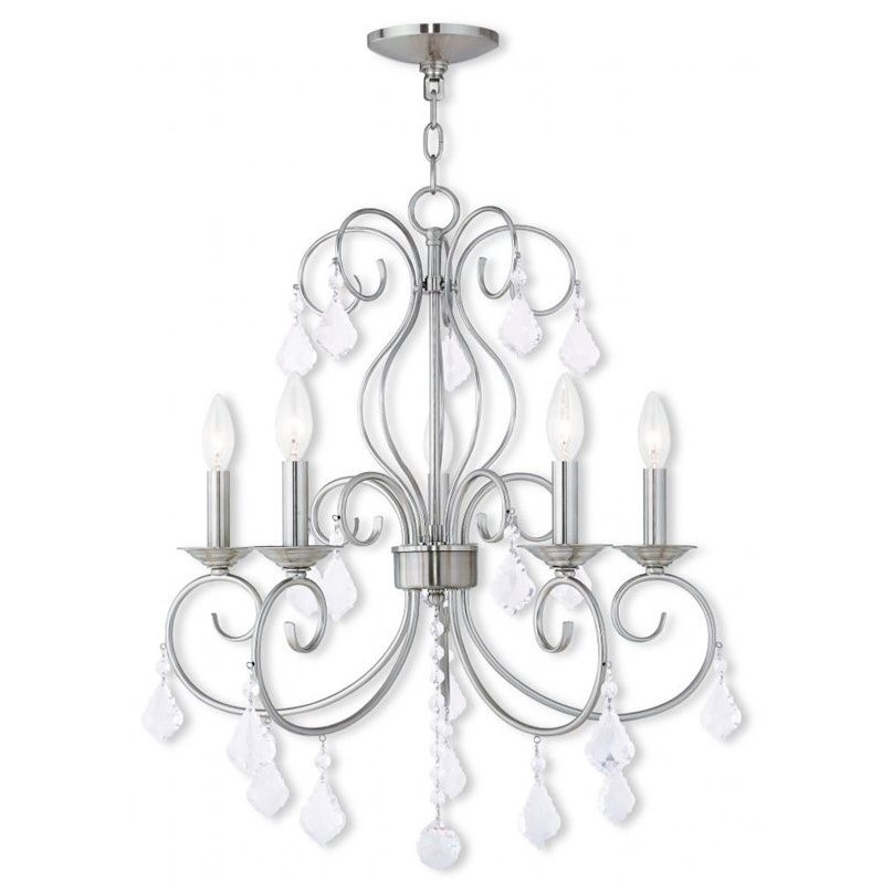 Livex Lighting Donatella Chandelier in Brushed Nickel