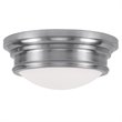 Livex Lighting Astor Ceiling Mount in Brushed Nickel