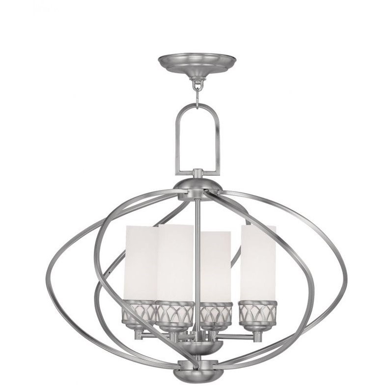 Livex Lighting Westfield Chandelier in Brushed Nickel