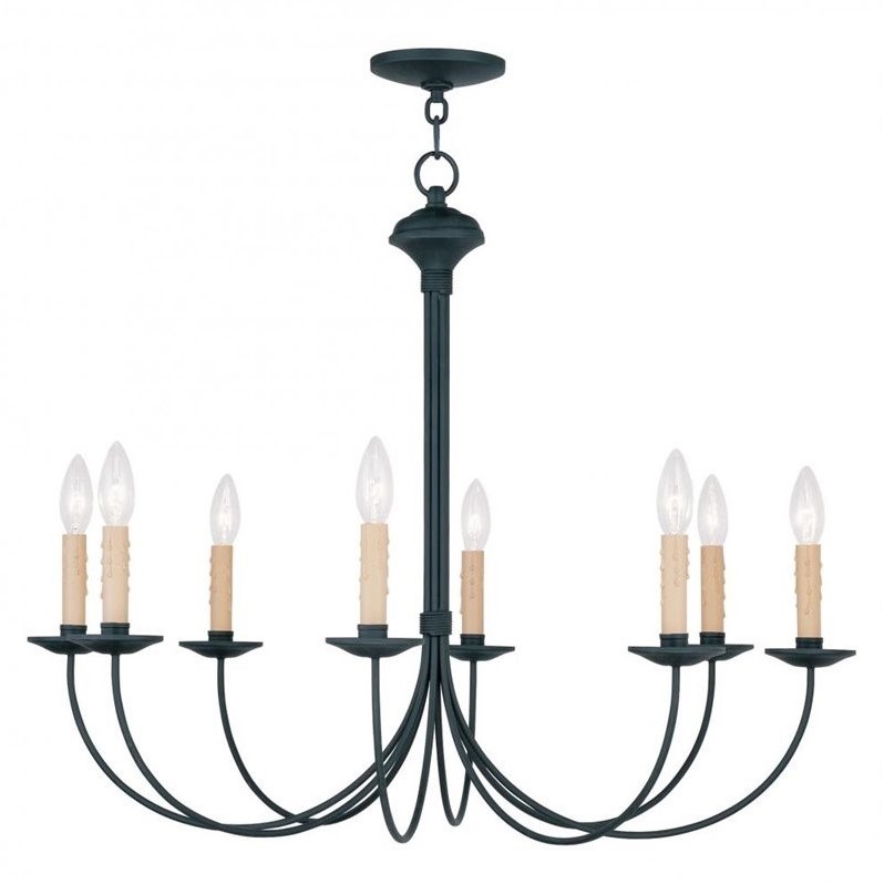 Livex Lighting Heritage Chandelier in Black