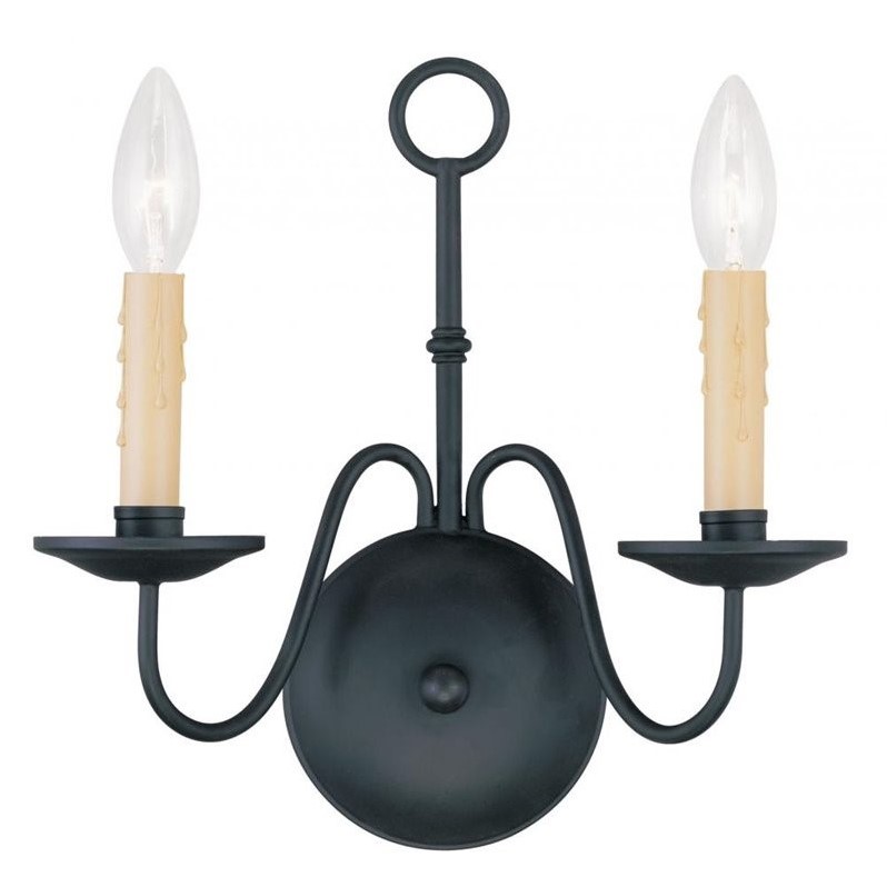 Livex Lighting Heritage Wall Sconce in Black