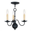 Livex Lighting Heritage Mini Chandelier in Black