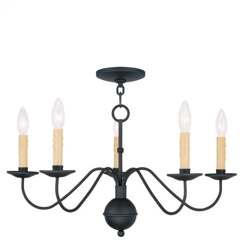 Livex Lighting Heritage Chandelier in Black