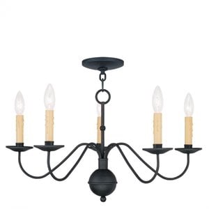 Livex Lighting Heritage Chandelier in Black
