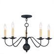 Livex Lighting Heritage Chandelier in Black