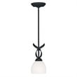 Livex Lighting Brookside Mini Pendant in Black