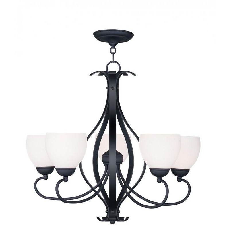 Livex Lighting Brookside Chandelier in Black
