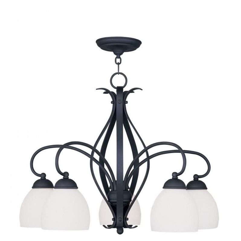 Livex Lighting Brookside Chandelier in Black