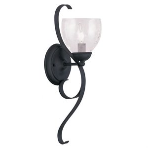Livex Lighting Brookside Wall Sconce in Black