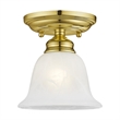 Livex Lighting Essex Ceiling Mount in Polished Brass