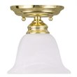 Livex Lighting Essex Ceiling Mount in Polished Brass