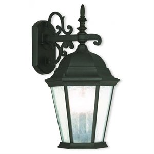 Livex Lighting Hamilton Outdoor Wall Lantern in Textured Black