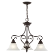 Livex Lighting 3 Light Bronze Dinette/ Ceiling Mount