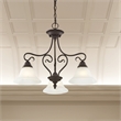 Livex Lighting 3 Light Bronze Dinette/ Ceiling Mount