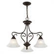 Livex Lighting 3 Light Bronze Dinette/ Ceiling Mount