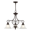 Livex Lighting 3 Light Bronze Dinette/ Ceiling Mount