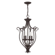 Livex Lighting Coronado Foyer Chandelier in Bronze