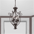 Livex Lighting Coronado Foyer Chandelier in Bronze