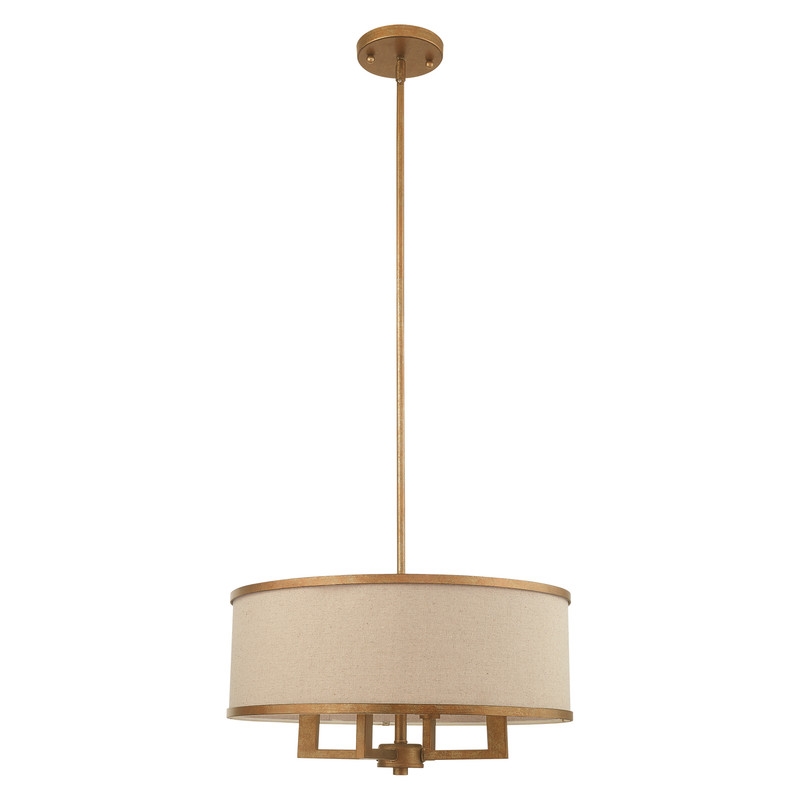 Livex Lighting Park Ridge Chandelier in Hand Painted Antique Gold Leaf