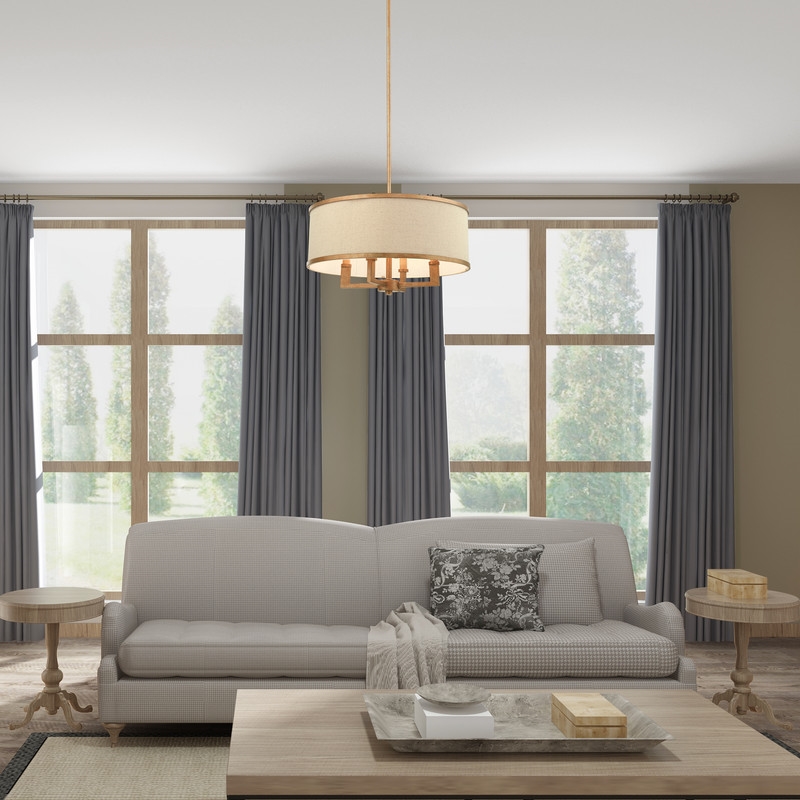 Livex Lighting Park Ridge Chandelier in Hand Painted Antique Gold Leaf