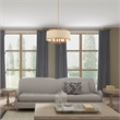 Livex Lighting Park Ridge Chandelier in Hand Painted Antique Gold Leaf