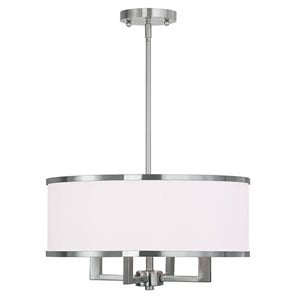 Livex Lighting Park Ridge Chandelier in Brushed Nickel