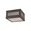 Livex Lighting Prentice 2 Light 7.5 inch Bronze Flush Mount Ceiling Light