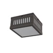Livex Lighting Prentice 2 Light 7.5 inch Bronze Flush Mount Ceiling Light