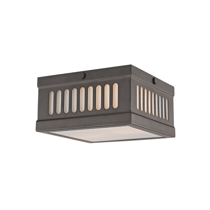 Livex Lighting Prentice 2 Light 7.5 inch Bronze Flush Mount Ceiling Light
