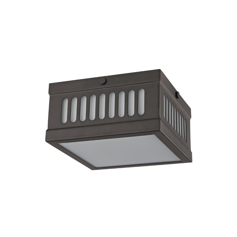 Livex Lighting Prentice 2 Light 7.5 inch Bronze Flush Mount Ceiling Light