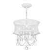 Livex Lighting 3 Light White Chandelier/Ceiling Mount