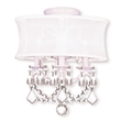 Livex Lighting 3 Light White Chandelier/Ceiling Mount