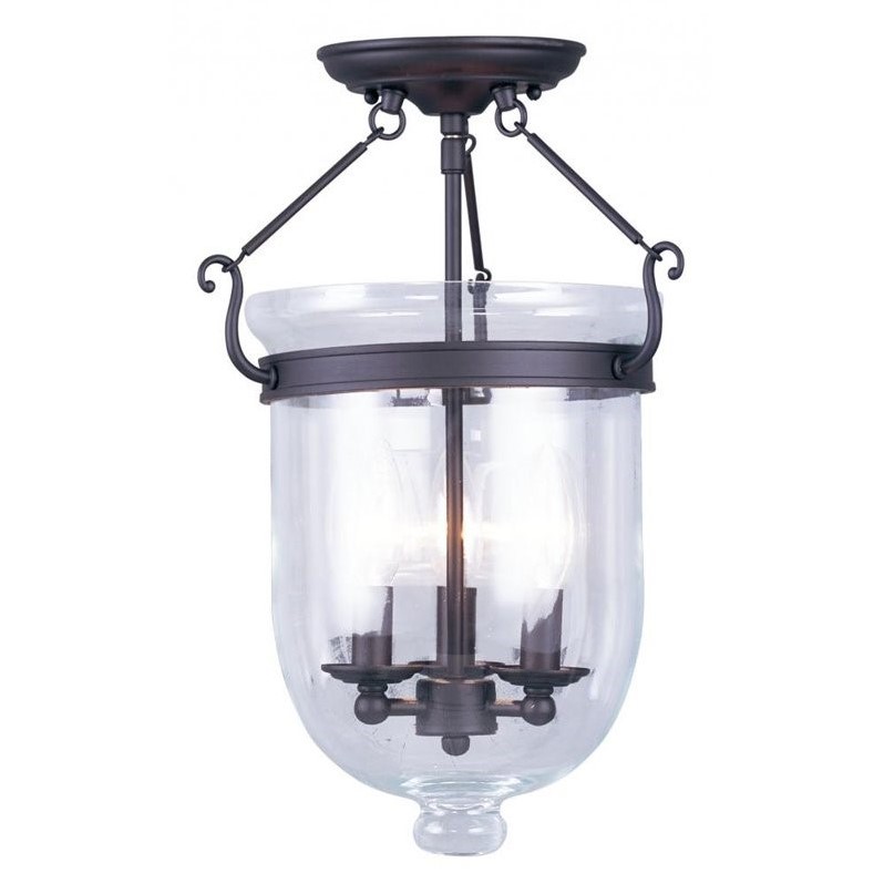Livex Lighting Jefferson Ceiling Mount in Bronze