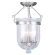 Livex Lighting Jefferson Ceiling Mount in Brushed Nickel