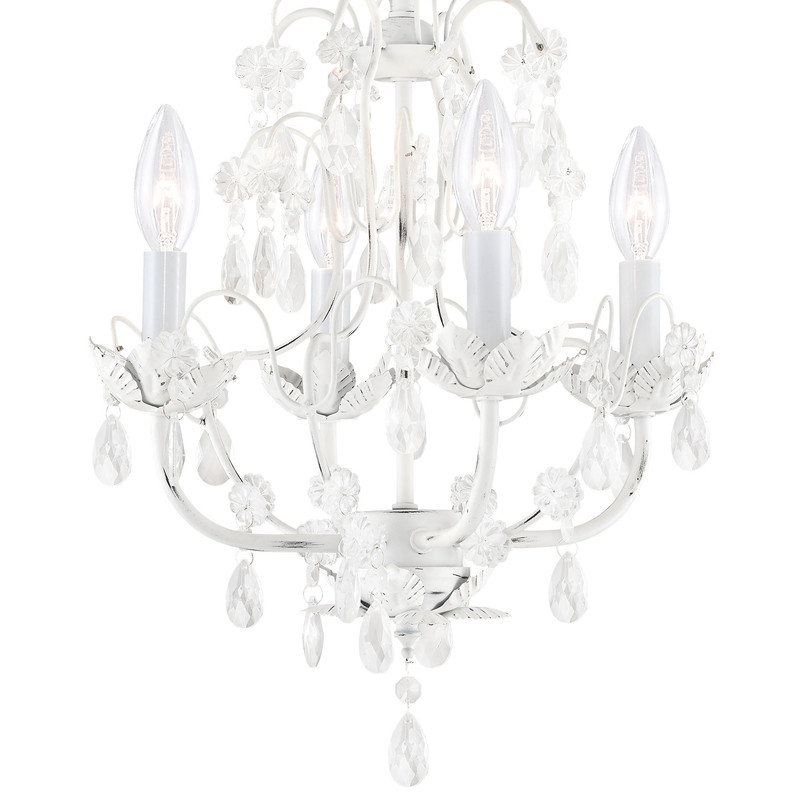 Livex Lighting Athena Chandelier in Antique White