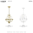 Livex Lighting Athena Chandelier in Antique White