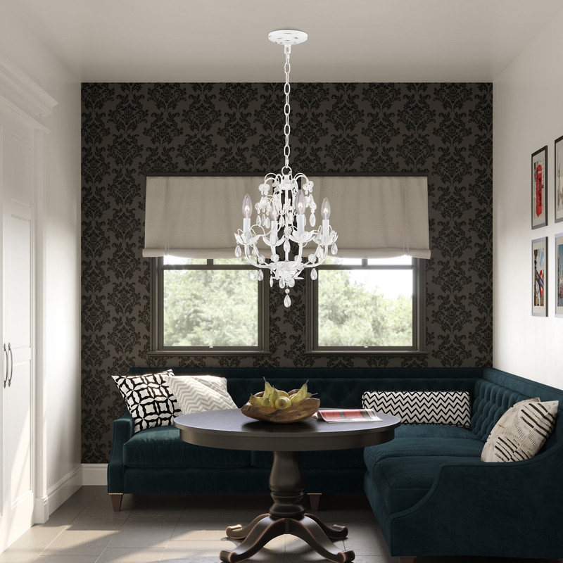 Livex Lighting Athena Chandelier in Antique White