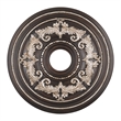 Livex Lighting Ceiling Medallion in Hand Rubbed Bronze with Antique Silver