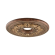 Livex Lighting Ceiling Medallion in Verona Bronze with Aged Gold Leaf Accents