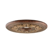 Livex Lighting Ceiling Medallion in Verona Bronze with Aged Gold Leaf Accents