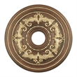 Livex Lighting Ceiling Medallion in Palacial Bronze with Gilded Accents