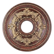 Livex Lighting Ceiling Medallion in Verona Bronze with Aged Gold Leaf Accents