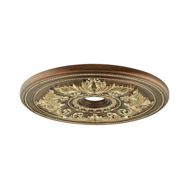 Livex Lighting Ceiling Medallion in Palacial Bronze with Gilded Accents