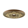 Livex Lighting Ceiling Medallion in Palacial Bronze with Gilded Accents
