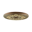 Livex Lighting Ceiling Medallion in Palacial Bronze with Gilded Accents
