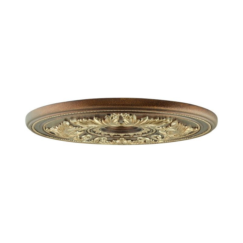 Livex Lighting Ceiling Medallion in Palacial Bronze with Gilded Accents