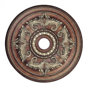 Livex Lighting Ceiling Medallion in Palacial Bronze with Gilded Accents